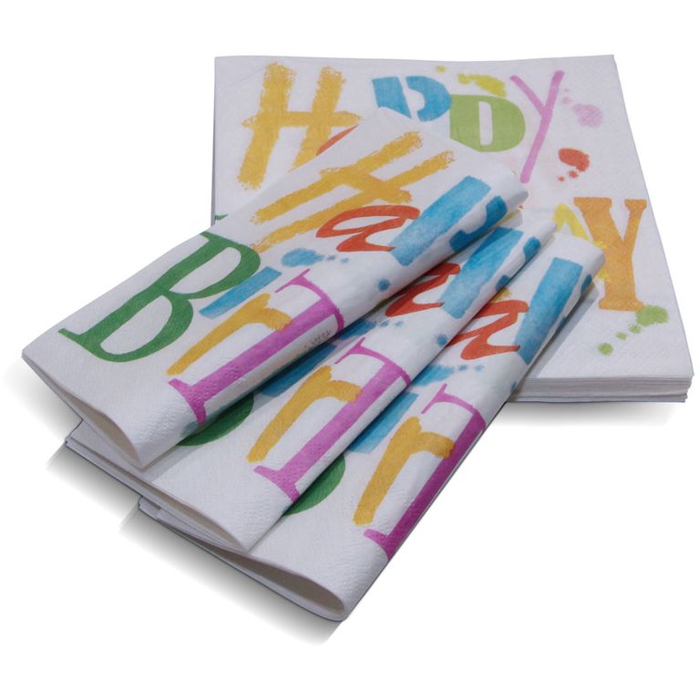 Happy Birthday Printed Tissue Paper (20